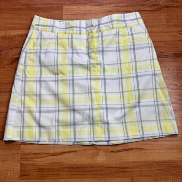 IZOD Perform X Sport Skirt Yellow & White Plaid Size 2 - Picture 1 of 6